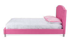 Load image into Gallery viewer, Baxton Studio Canterbury Modern and Contemporary Hot Pink Faux Leather Queen Size Platform Bed