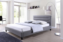 Load image into Gallery viewer, Baxton Studio Hillary Modern and Contemporary Queen Size Grey Fabric Upholstered Platform Base Bed Frame