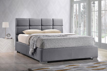 Load image into Gallery viewer, Baxton Studio Sophie Modern and Contemporary Grey Fabric Upholstered Queen Size Platform Bed