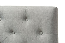 Load image into Gallery viewer, Baxton Studio Viviana Modern and Contemporary Grey Fabric Upholstered Button-Tufted Twin Size Headboard