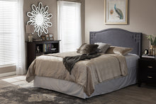 Load image into Gallery viewer, Baxton Studio Aubrey Modern and Contemporary Dark Grey Fabric Upholstered Full Size Headboard