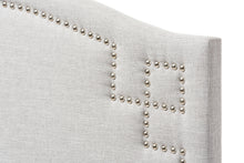 Load image into Gallery viewer, Baxton Studio Aubrey Modern and Contemporary Grayish Beige Fabric Upholstered Twin Size Headboard