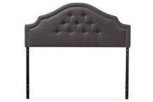 Load image into Gallery viewer, Baxton Studio Cora Modern and Contemporary Dark Grey Fabric Upholstered Queen Size Headboard