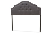Load image into Gallery viewer, Baxton Studio Cora Modern and Contemporary Dark Grey Fabric Upholstered Full Size Headboard