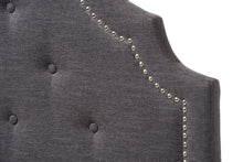 Load image into Gallery viewer, Baxton Studio Cora Modern and Contemporary Dark Grey Fabric Upholstered Twin Size Headboard