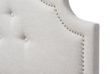 Load image into Gallery viewer, Baxton Studio Cora Modern and Contemporary Grayish Beige Fabric Upholstered Full Size Headboard