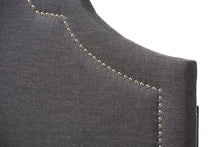 Load image into Gallery viewer, Baxton Studio Rita Modern and Contemporary Dark Grey Fabric Upholstered King Size Headboard