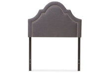 Load image into Gallery viewer, Baxton Studio Rita Modern and Contemporary Dark Grey Fabric Upholstered Twin Size Headboard
