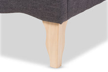 Load image into Gallery viewer, Baxton Studio Fannie French Classic Modern Style Dark Grey Polyester Fabric Queen Size Platform Bed