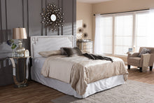 Load image into Gallery viewer, Baxton Studio Geneva Modern and Contemporary Grayish Beige Fabric Upholstered Queen Size Headboard