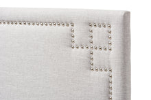 Load image into Gallery viewer, Baxton Studio Geneva Modern and Contemporary Grayish Beige Fabric Upholstered Twin Size Headboard