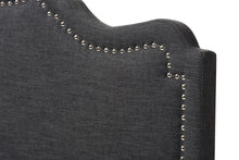 Load image into Gallery viewer, Baxton Studio Nadeen Modern and Contemporary Dark Grey Fabric King Size Headboard