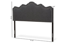 Load image into Gallery viewer, Baxton Studio Nadeen Modern and Contemporary Dark Grey Fabric Full Size Headboard