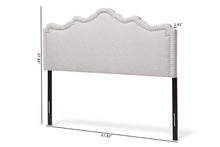 Load image into Gallery viewer, Baxton Studio Nadeen Modern and Contemporary Greyish Beige Fabric Full Size Headboard