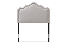 Load image into Gallery viewer, Baxton Studio Nadeen Modern and Contemporary Greyish Beige Fabric Twin Size Headboard