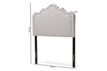 Load image into Gallery viewer, Baxton Studio Nadeen Modern and Contemporary Greyish Beige Fabric Twin Size Headboard