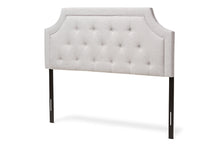 Load image into Gallery viewer, Baxton Studio Mars Modern and Contemporary Greyish Beige Fabric Queen Size Headboard