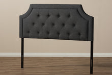 Load image into Gallery viewer, Baxton Studio Mars Modern and Contemporary Dark Grey Fabric King Size Headboard