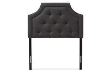 Load image into Gallery viewer, Baxton Studio Mars Modern and Contemporary Dark Grey Fabric Twin Size Headboard