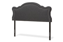 Load image into Gallery viewer, Baxton Studio Avery Modern and Contemporary Dark Grey Fabric Queen Size Headboard