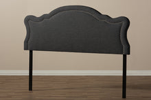 Load image into Gallery viewer, Baxton Studio Avery Modern and Contemporary Dark Grey Fabric Queen Size Headboard