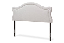 Load image into Gallery viewer, Baxton Studio Avery Modern and Contemporary Greyish Beige Fabric Queen Size Headboard