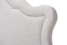 Load image into Gallery viewer, Baxton Studio Avery Modern and Contemporary Greyish Beige Fabric Queen Size Headboard