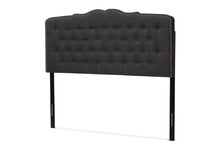 Load image into Gallery viewer, Baxton Studio Lucy Modern and Contemporary Dark Grey Fabric Queen Size Headboard