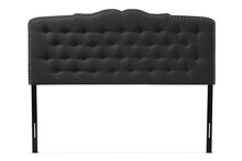 Load image into Gallery viewer, Baxton Studio Lucy Modern and Contemporary Dark Grey Fabric Queen Size Headboard