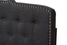 Load image into Gallery viewer, Baxton Studio Lucy Modern and Contemporary Dark Grey Fabric King Size Headboard