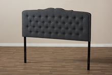Load image into Gallery viewer, Baxton Studio Lucy Modern and Contemporary Dark Grey Fabric Queen Size Headboard