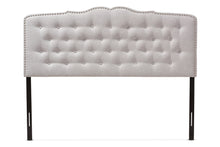 Load image into Gallery viewer, Baxton Studio Lucy Modern and Contemporary Greyish Beige Fabric Queen Size Headboard