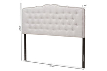 Load image into Gallery viewer, Baxton Studio Lucy Modern and Contemporary Greyish Beige Fabric Queen Size Headboard