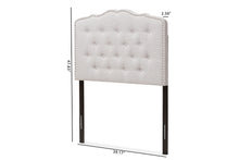 Load image into Gallery viewer, Baxton Studio Lucy Modern and Contemporary Greyish Beige Fabric Twin Size Headboard