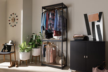 Load image into Gallery viewer, Baxton Studio Gavin Black Metal 3-Shelf Closet Storage Racking Organizer