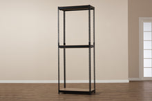 Load image into Gallery viewer, Baxton Studio Gavin Black Metal 3-Shelf Closet Storage Racking Organizer