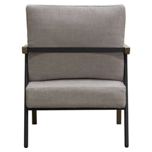 Load image into Gallery viewer, Blair Accent Chair in Grey Fabric with Curved Wood Leg Detail by Diamond Sofa