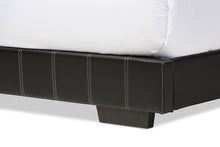 Load image into Gallery viewer, Baxton Studio Solo Modern and Contemporary Black Faux Leather Full Size Platform Bed