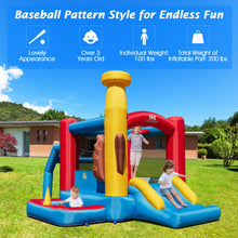 Load image into Gallery viewer, Baseball Themed Inflatable Bounce House with Ball Pit and Ocean Balls