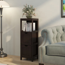 Load image into Gallery viewer, Wooden Bathroom Floor Cabinet with Removable Drawers-Brown