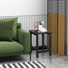 Load image into Gallery viewer, 14 Inch Square Weather-Resistant Adirondack Side Table-Black