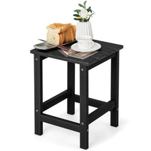 Load image into Gallery viewer, 14 Inch Square Weather-Resistant Adirondack Side Table-Black