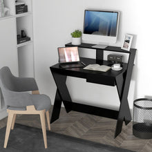 Load image into Gallery viewer, Small Computer Desk with Storage Drawer-Black
