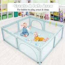 Load image into Gallery viewer, Large Infant Baby Playpen Safety Play Center Yard with 50 Ocean Balls-Blue