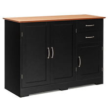 Load image into Gallery viewer, Buffet Storage Cabinet with 2-Door Cabinet and 2 Drawers-Black