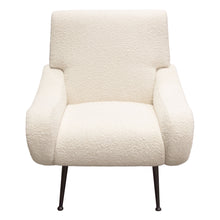 Load image into Gallery viewer, Cameron Accent Chair in Bone Boucle Textured Fabric w/ Black Leg by Diamond Sofa