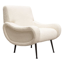 Load image into Gallery viewer, Cameron Accent Chair in Bone Boucle Textured Fabric w/ Black Leg by Diamond Sofa