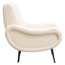 Load image into Gallery viewer, Cameron Accent Chair in Bone Boucle Textured Fabric w/ Black Leg by Diamond Sofa