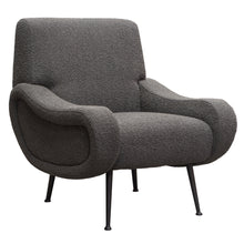Load image into Gallery viewer, Cameron Accent Chair in Chair Boucle Textured Fabric w/ Black Leg by Diamond Sofa