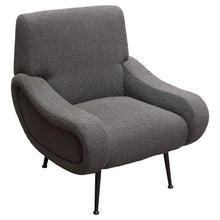 Load image into Gallery viewer, Cameron Accent Chair in Chair Boucle Textured Fabric w/ Black Leg by Diamond Sofa